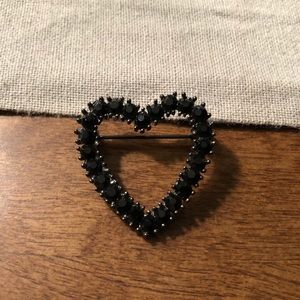 NWOT Marc Jacobs Black Heart Pin Brooch